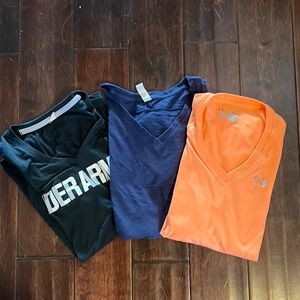 Bundle of 3 under armour v necks